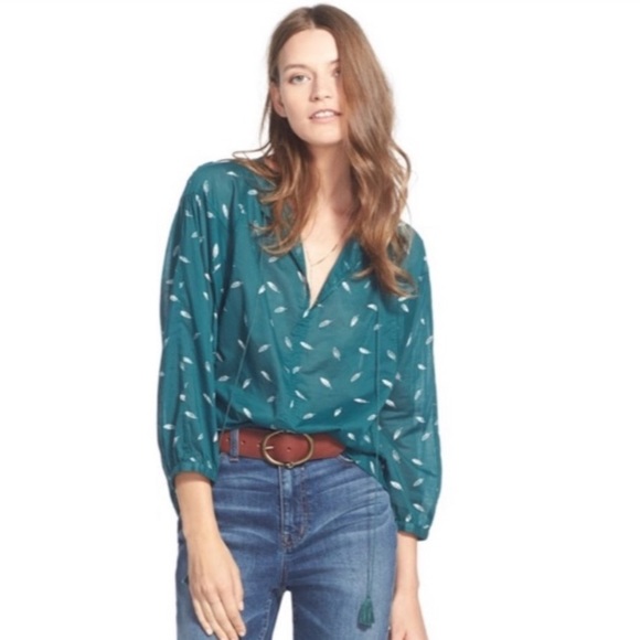 Madewell Feather Blouse - Picture 1 of 3